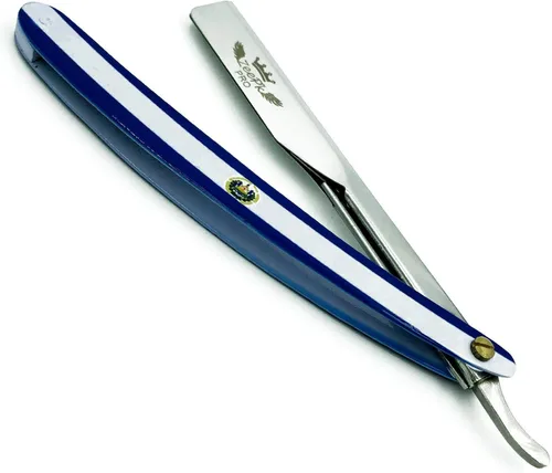 Vista 2 de Navaja - Navaja - Navaja con diseño de bandera de El Salvador y corte inteligente para barba, corte inteligente, para barba, rasoir