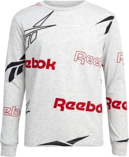 Vista 6 de Reebok Conjunto deportivo activo para niños, camisa de manga larga de 3 piezas y pantalones deportivos, de vellón de alto rendimiento para niños