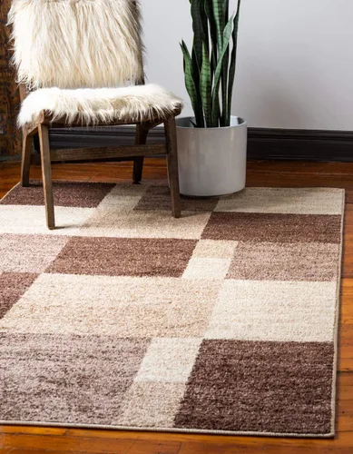 Vista 34 de Unique Loom - Alfombra de la colección Otoño Providence (rectangular de 2 x 3 pies 1 pulgada, azul grisáceo/marrón claro)