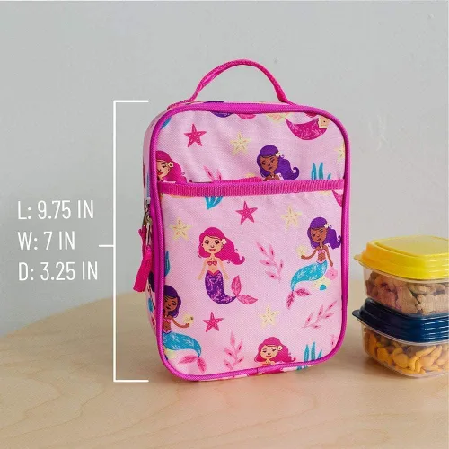 Vista 6 de Wildkin mochila para niños para el día a día, bolsa de almuerzo con tapetes para siesta para niños y niñas, perfecto para suministros escolares, tu
