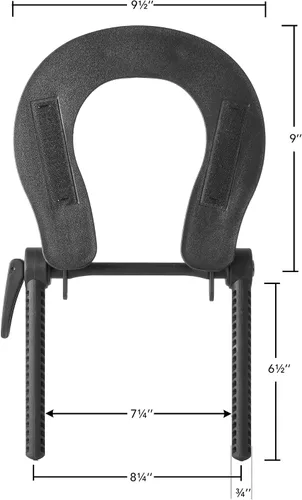 Vista 3 de Saloniture Mesa De Masaje Ajustable Cuna De Cara Y Almohada 3" Espuma - Negro
