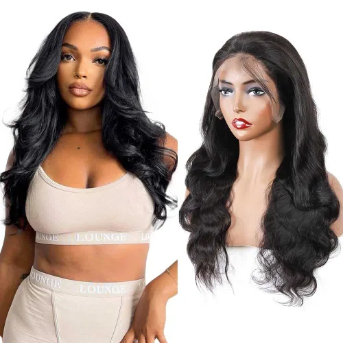Vista 23 de Cabello humano ondulado con cierre frontal de encaje HD 4 x 4, cierre de encaje con cabello de bebé, cabello humano 100% virgen brasileño
