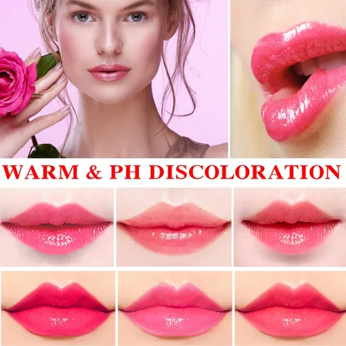 Vista 5 de Paquete de 3 lápices labiales de aloe vera, brillo labial mágico que cambia de color, bálsamo labial hidratante nutritivo de larga duración, juego