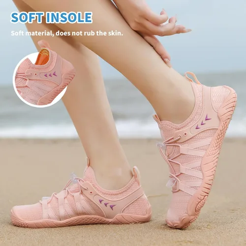 Vista 6 de Zapatos de playa y piscina de secado rápido, sin cordones, para mujeres y hombres, para surf, yoga y deportes acuáticos