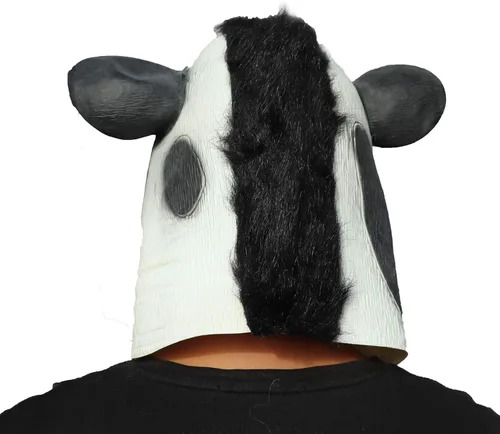 Vista 3 de ifkoo Máscara de vaca novedad Halloween fiesta látex vaca cabeza máscara