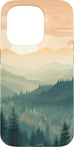 Vista 14 de iPhone 16 Landscape Nature Mountains Trees Case