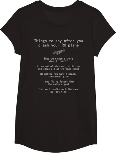 Vista 6 de Cosas que decir cuando te estrellas con tu camiseta RC Plane hobby