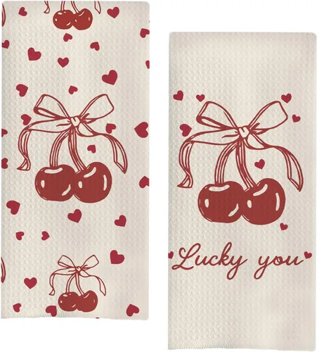 Vista 11 de Toallas de Cocina Coquette con Lazo Rosa Bola de Discoteca, Toallas de Mano Preppy Rosa para Baño, Decoración de Baño Coquette Preppy, Toallas