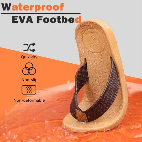 Vista 2 de KUAILU - Sandalias de yoga para hombre con espuma y pata de gallo