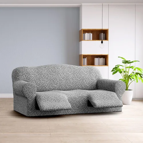 Vista 8 de PAULATO BY GA.I.CO. Funda para sofá reclinable, funda reclinable, funda de tela de poliéster suave, protector de muebles elástico con ajuste