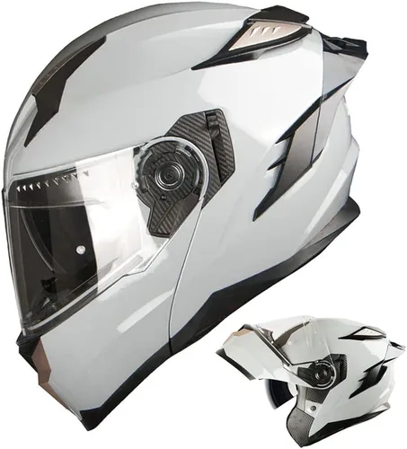 Vista 17 de 1Storm - Casco modular de cara completa para moto, certificado DOT, para adultos, doble visera abatible con escudo interior para sol y lista