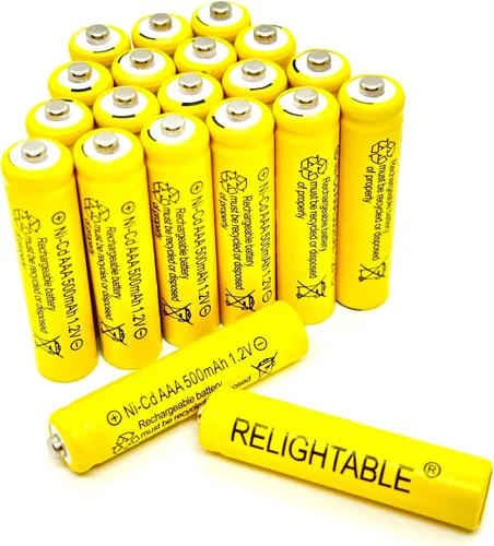 Vista 3 de 500mAh AAA NiCd 1.2v baterías recargables jardín solar Ni-Cd luz LED E (6)