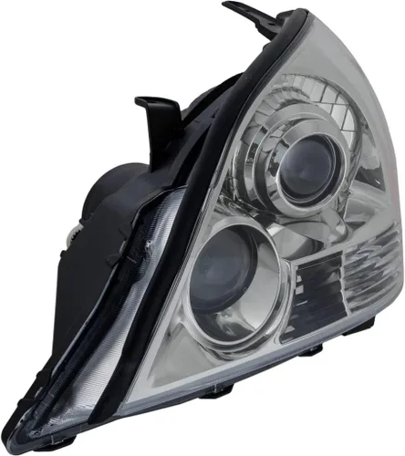 Vista 4 de Para Lexus GX470 2003 04 05 06 07 08 2009 faro delantero lado del conductor Halógeno Lente transparente Reemplazo para LX2502124 81170-6A070
