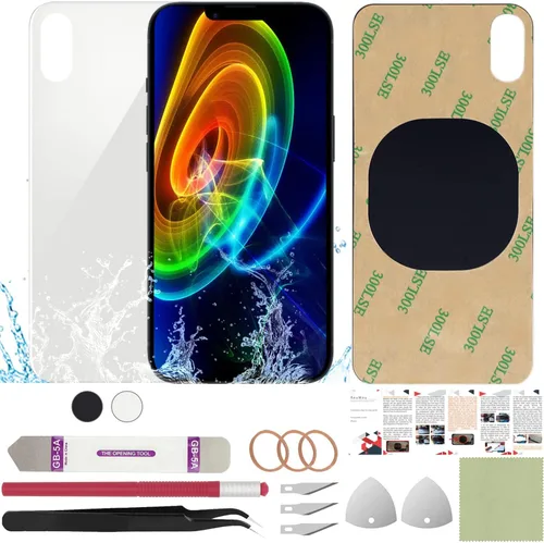 Vista 59 de Funda trasera de repuesto compatible con iPhone 8 de 4.7" + Herramientas profesionales (Gris espacial) Incluye herramientas profesionales, cinta