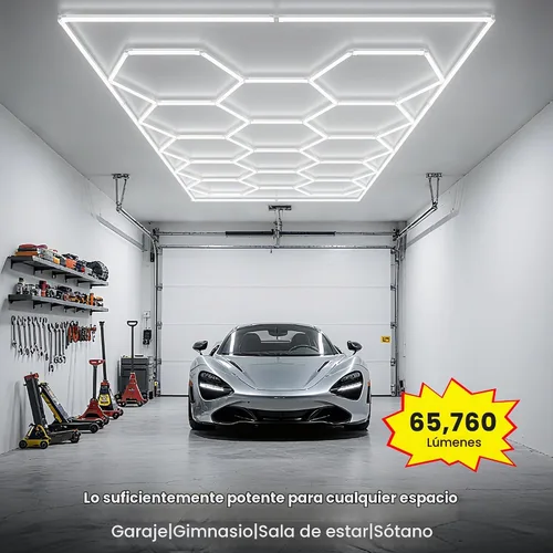Vista 5 de Luces LED hexagonales, luces hexagonales regulables, 3 temperaturas de color 6500 K/4500 K/3000 K, luz hexagonal con interruptor inteligente WiFi