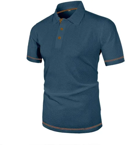 Vista 8 de Mens V Neck Shirts Short Sleeve Lightweight Business Casual Work Collared Tee Summer Tops Performance Golf Shirts