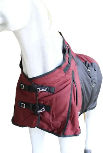 Vista 3 de CHALLENGER Manta de invierno de 60 pulgadas 1200D Horse Turnout impermeable de peso pesado 5EE20BG