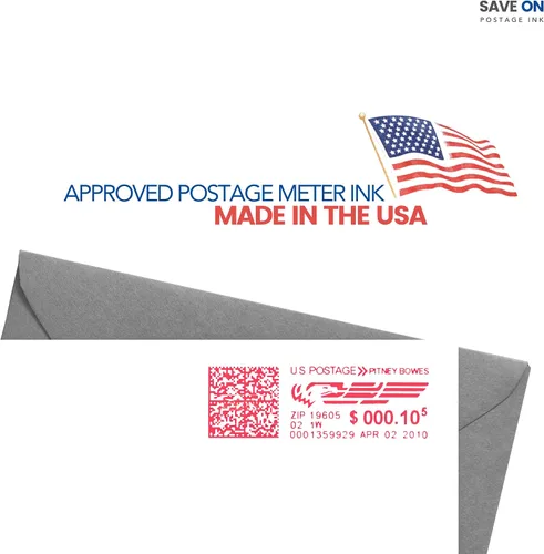 Vista 4 de Hasler IM5000/IM6000 - Depósito de tinta roja compatible con IM56INK