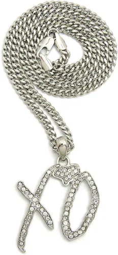 Vista 2 de Shiny Jewelers USA Colgante de hip hop para hombre, caja de 24 pulgadas, cuerda, cadena cubana