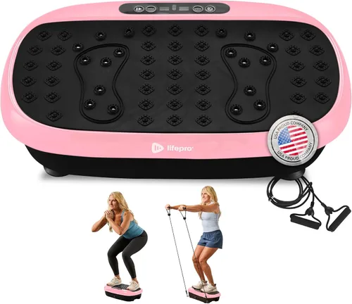 Vista 19 de Lifepro HexaPlate Lite Vibration Plate Exercise Machine — Magnetic Acupoints, 99 Speeds & 10 Presets Vibration Platform Machine with Resistance