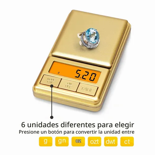 Vista 2 de UNIWEIGH Mini báscula de bolsillo de 3.53 oz/0.00 oz, báscula digital de gramos con tapa, pequeña escala de onzas de viaje para alimentos, hierbas