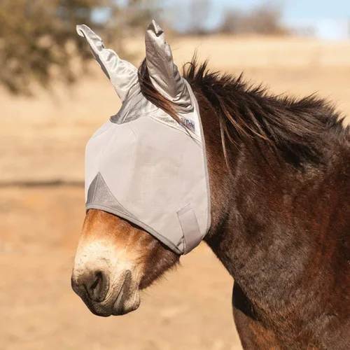 Vista 2 de Cashel Crusader Mule - Máscara de mosca con orejas, gris, mule Weanling