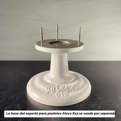 Vista 4 de Ateco 608 REVOLVING Cake Decorating soporte, 11" Ronda, apto para uso alimentario de plástico Base & parte superior
