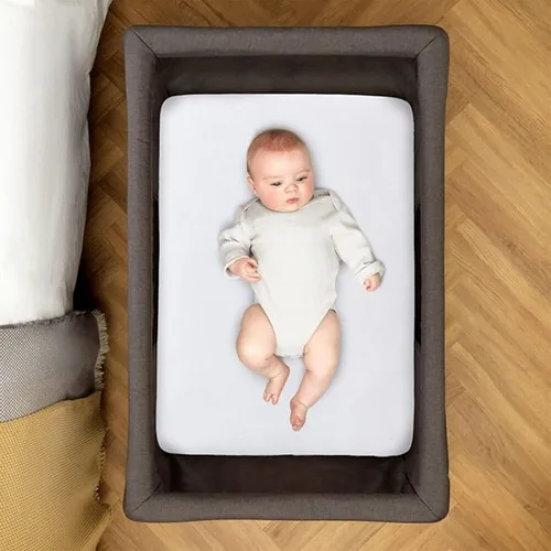 Vista 3 de Silver Cross Slumber - Sábana bajera ajustable, transpirable, ultrasuave, ligera para pieles sensibles de niños y niñas, con borde elástico, sábana
