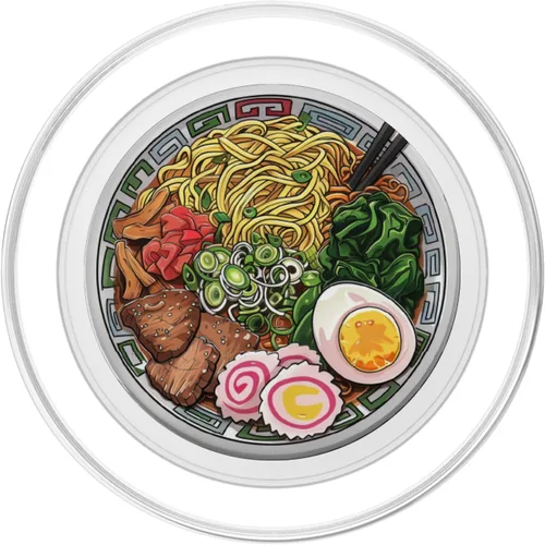 Vista 2 de Ramen Lover - Sopa de fideos de comida japonesa para amantes del anime, PopSockets PopGrip para MagSafe