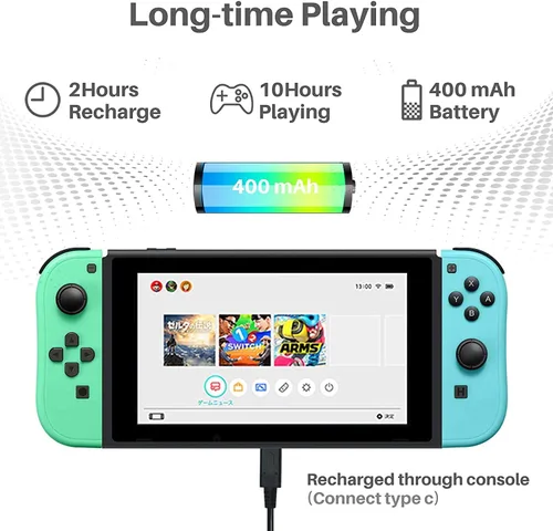 Vista 5 de BESTSELLER2888 Joy Con LR Controlador de repuesto para NS - Joy Pad Controllers para Nintendo Switch Izquierda y Derecha Función de despertar Cruce