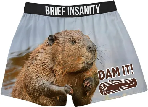 Vista 29 de BRIEF INSANITY Funny & Comfy Boxer Shorts and Pajama Pants for Men & Women Novelty Graphic Underwear & Loungewear