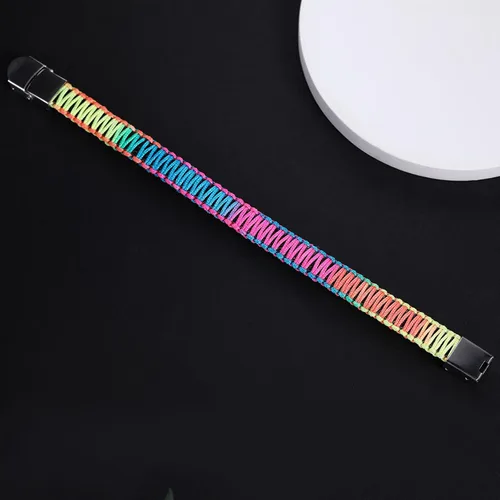 Vista 7 de Pulseras de alerta médica para mujeres Pulseras de identificación médica personalizables para hombres, niñas y niños Pulseras médicas trenzadas