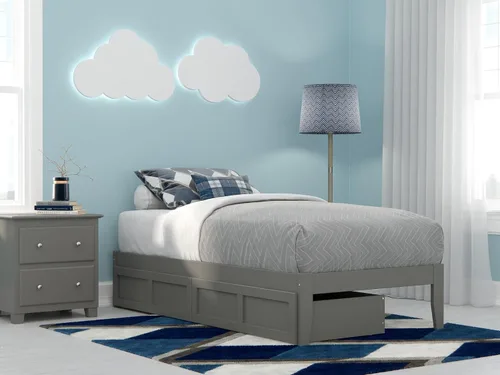 Vista 10 de AFI, Colorado - Cama de plataforma Queen con 2 cajones de almacenamiento, color espresso