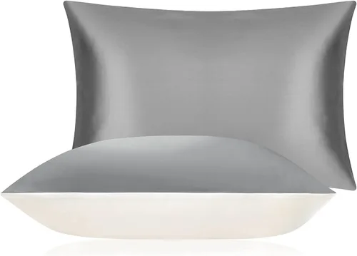 Vista 22 de DISANGNI Funda de almohada 100% seda de morera, utilizada para cabello y piel, funda de almohada de seda de un lado