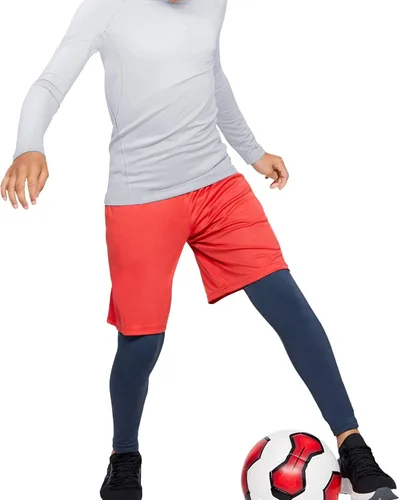 Vista 3 de TELALEO Paquete de 3, 2, 51 paquete de camisetas de compresión para niños y niñas, camiseta interior de manga larga deportiva que absorbe la humedad