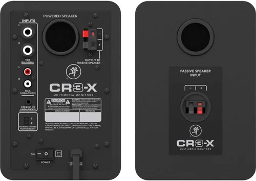 Vista 5 de Mackie Serie CR-X, monitores multimedia de 3,5 pulgadas con sonido profesional de calidad de estudio - Par (CR3-X)