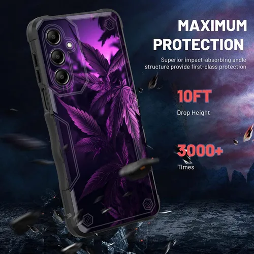 Vista 1037 de Funda para Galaxy A14 5G, [Doble Capa][Protección contra Caídas de Grado Militar de 10 Pies] [Antideslizante] Funda Resistente a Prueba de Golpes
