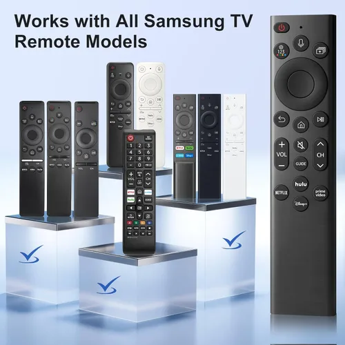 Vista 8 de Paquete de 2: reemplazo remoto por voz para control remoto Samsung-TV, compatible con todos los televisores inteligentes Samsung Frame Neo QLED UHD