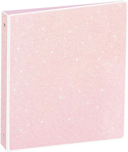 Vista 8 de NatureTouch Carpeta de 3 anillas, organizador con purpurina de 1 pulgada (10.5'' x 11.5'') con capacidad para 300 páginas tamaño carta de 8.5'' x