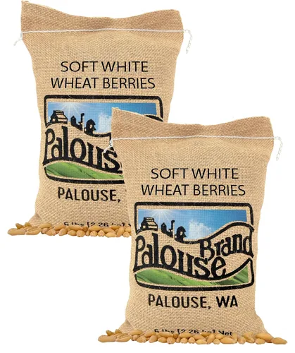 Vista 10 de Palouse Brand Granos de Trigo Blanco Suave Certificados Sin Residuos de Glifosato 1 LB Cultivado por Familias en el Estado de Washington 100%