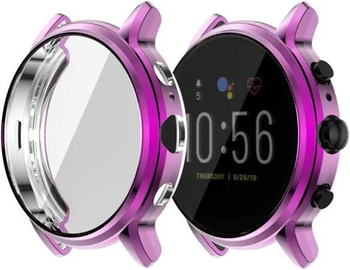 Vista 11 de Hemobllo Accesorios compatibles con Fossil Gen 5 The Carlyle HR - Carcasa protectora con marco protector de pantalla