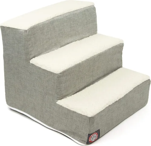 Vista 73 de Majestic Pet - Escaleras portátiles para mascotas suave escalón de espuma de sherpa escalones para perros y gatos rampa para cachorros
