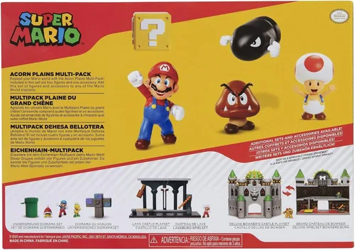 Vista 8 de Nintendo Super Mario Acorn Plains - Figura de 2.5 pulgadas