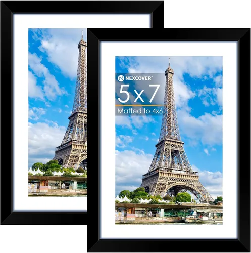 Vista 45 de NEXCOVER Portarretratos de 8.5 x 11 pulgadas, color negro, 10 unidades, marcos de fotos de 8.5 x 11 pulgadas con plexiglás HD inastillable, marcos