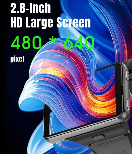 Vista 2 de Reloj inteligente para hombre, 4G, smartwatch para Android e iOS, pantalla táctil de 2.88 pulgadas, Android 11 OS, 6GB+128GB, rastreador
