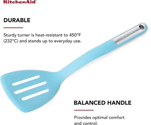 Vista 2 de KitchenAid Girador ranurado de silicona, Aqua Sky (paquete de 12)