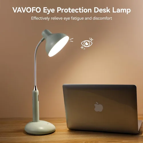 Vista 3 de VAVOFO lámpara de escritorio de control táctil inalámbrico 6788-2700-7000K temperatura de color, 700LM, lámpara LED para el cuidado de los ojos