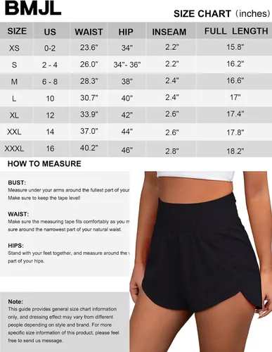 Vista 7 de BMJL Pantalones cortos deportivos de cintura alta para mujer, ligeros, para correr, gimnasio, entrenamiento, con bolsillo trasero
