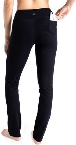 Vista 2 de Yogipace - Pantalones deportivos para mujer para entrenamiento yoga con pierna recta entrepierna de 27 29 31 33 35 y 37pulgadas y bolsillos laterales