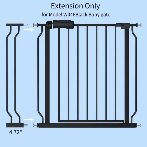 Vista 2 de Fairy Baby Puerta de seguridad para bebés Extensión de 12 cm para puerta de seguridad para bebés con cierre automático Puerta de seguridad